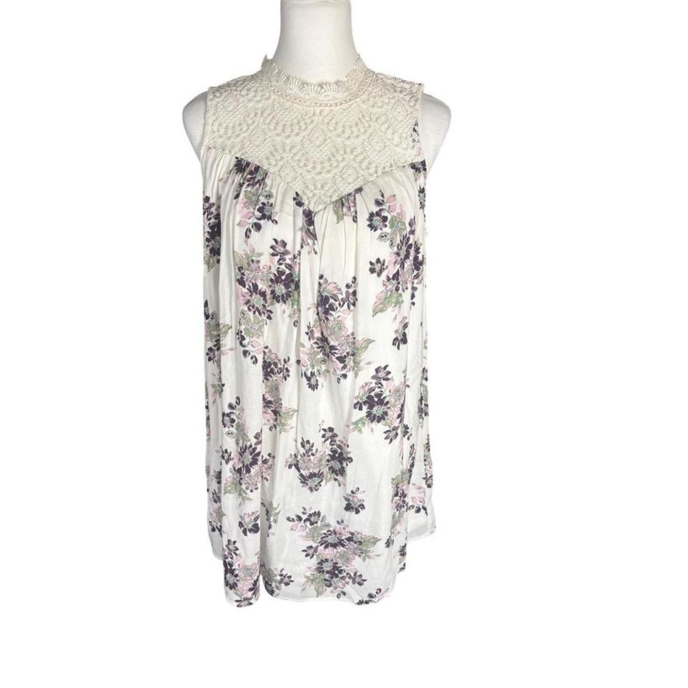 Altard State Lace Yoke Boho Cottagecore Babydoll Dress S Romantic Festival